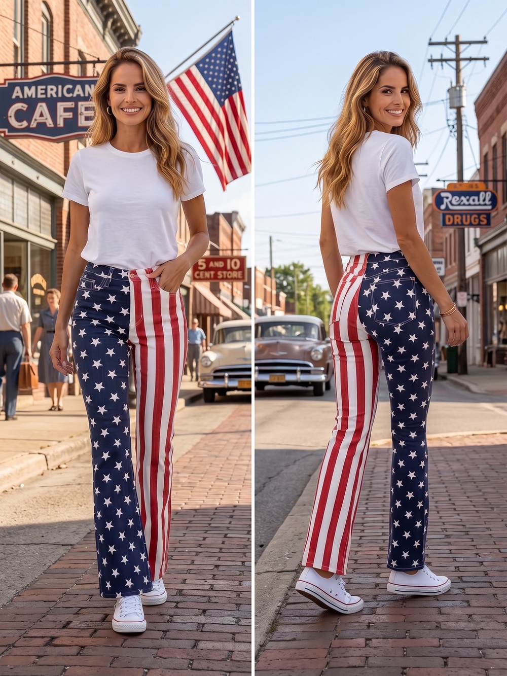 Judy Blue American Flag High Rise Flare Jeans Stars Stripes NWT 7/28 9/29